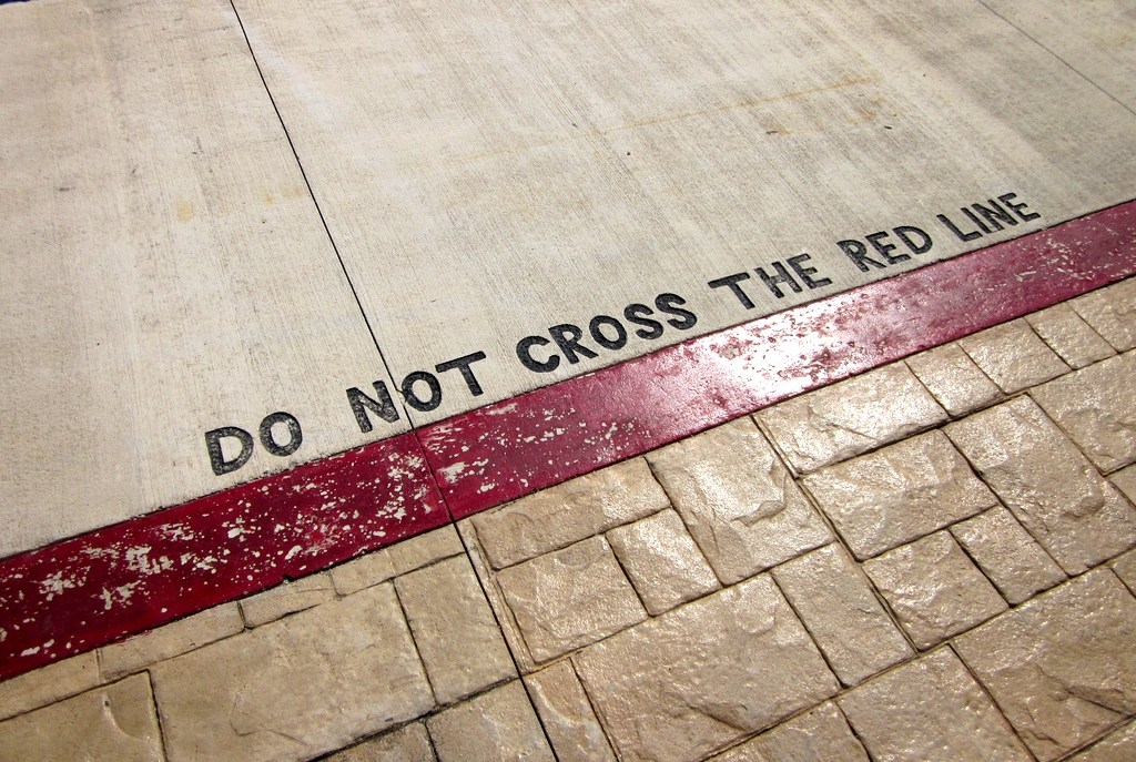 don t cross the red line